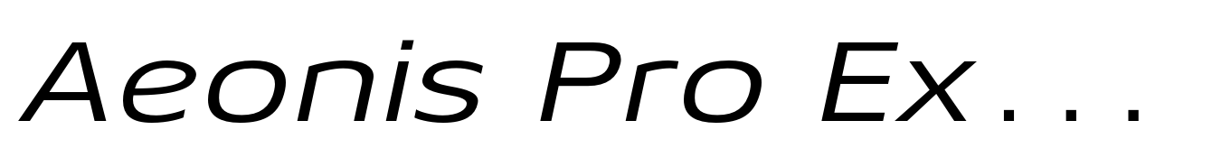 Aeonis Pro Extended Italic